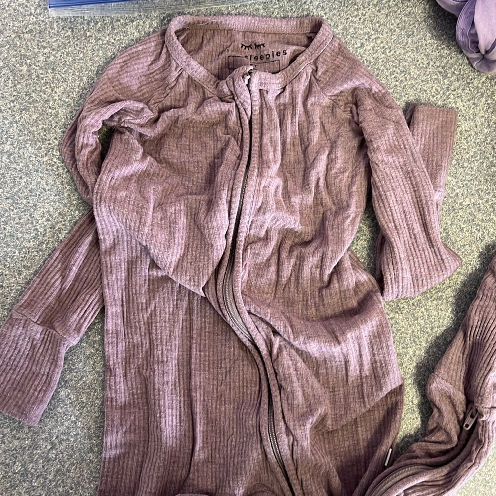 Little Sleepies 2T Mauve onsie